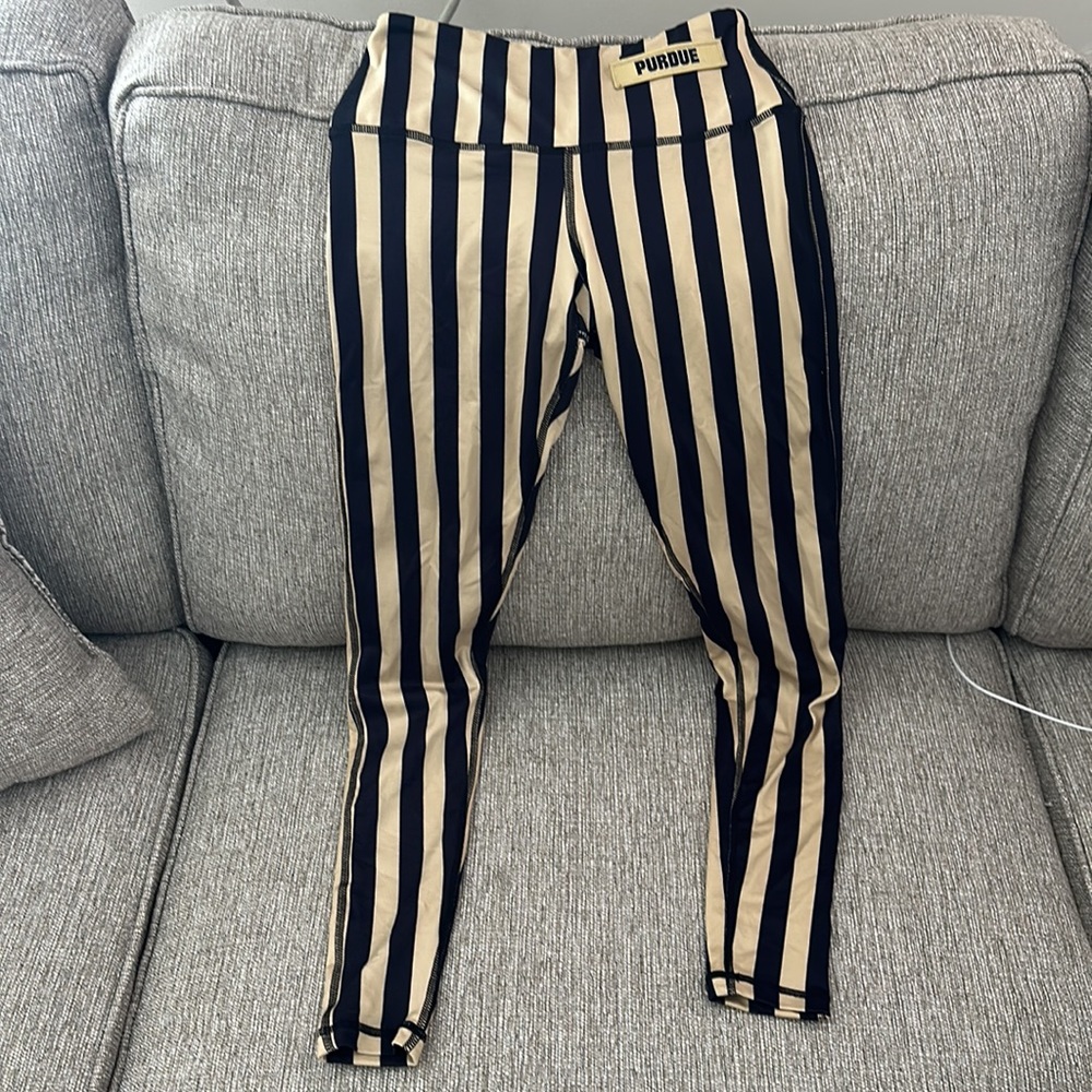 Purdue Striped Leggings